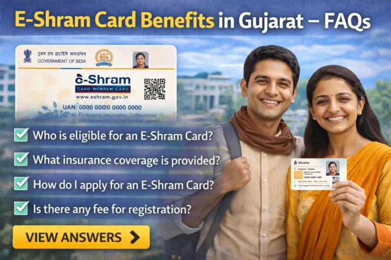 E-Shram Card Benefits in Gujarat