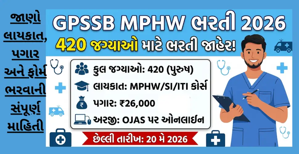 GPSSB MPHW Bharti 2026