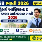 GSSSB Research Assistant Bharti 2026